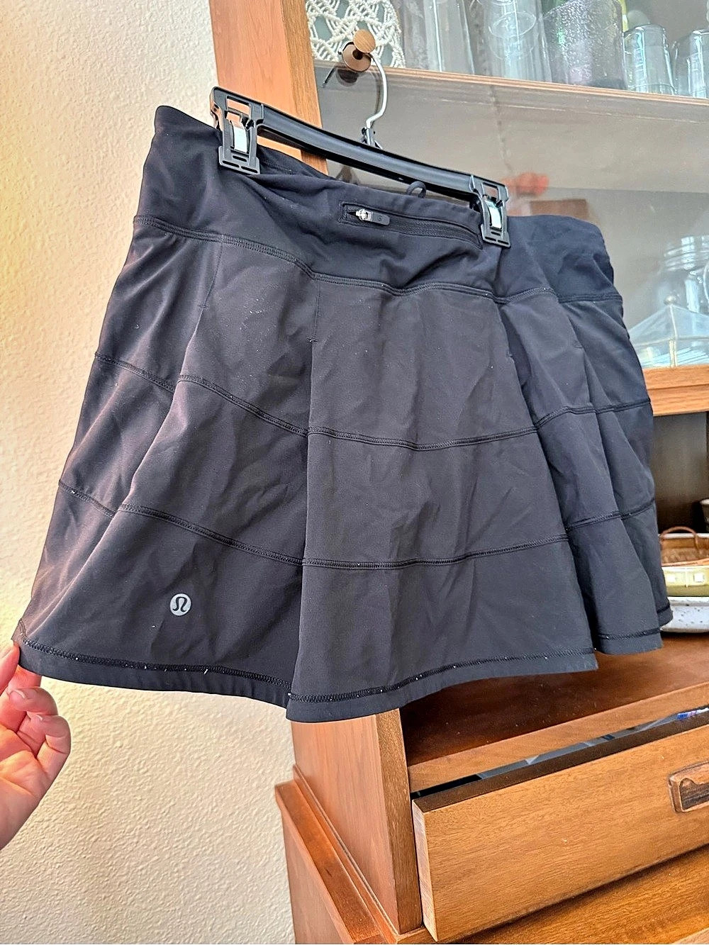 lululemon Run: Back On Track Skort Athletic Black Size 8